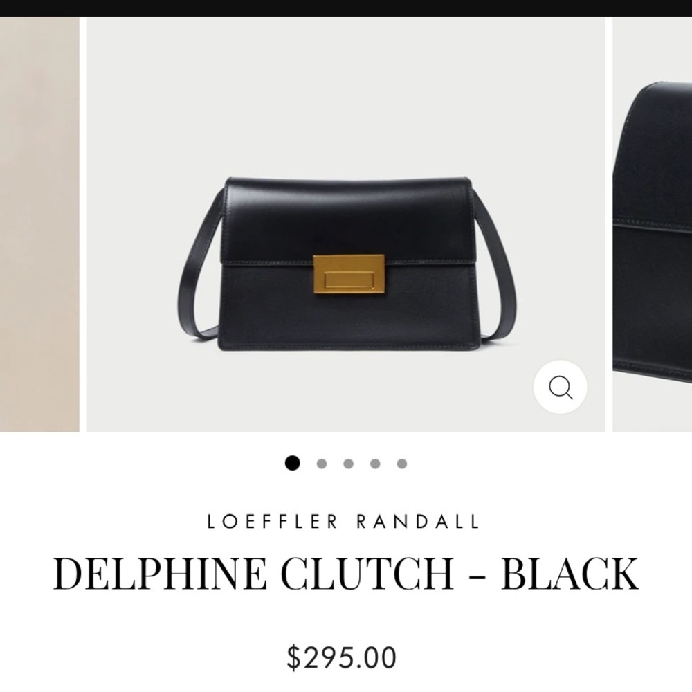 Loeffler Randall Black Delphine Clutch